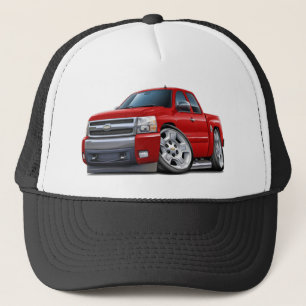 Chevy Silverado rotes ausgedehntes Fahrerhaus Truckerkappe