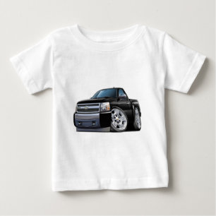Chevy Silverado schwarzer LKW Baby T-shirt