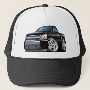 Chevy Silverado schwarzer LKW Truckerkappe
