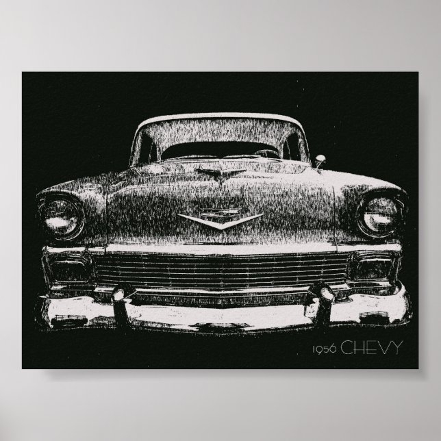 CHEVY SKETCH 1956 POSTER (Vorne)