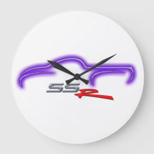 Chevy SSR - Ultra Violet Wall Clock/Large Große Wanduhr