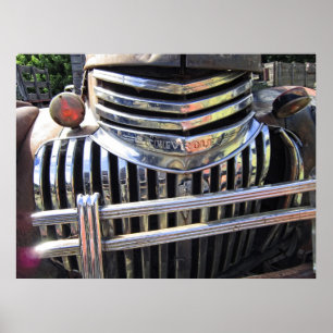 CHEVY TRUCK CHROME GRILL 1946 POSTER
