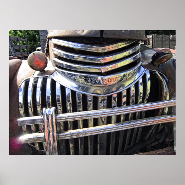 CHEVY TRUCK CHROME GRILL 1946 POSTER (Vorne)