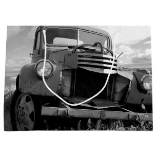 Chevy Truck Foto Geschenktasche aus den 50er Jahre Große Geschenktüte