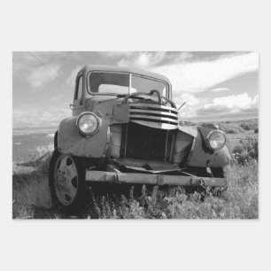 Chevy Truck Foto Wrapping Paper aus den 50er Jahre Geschenkpapier Set