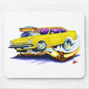 Chevy Vega gelbes Auto Mousepad