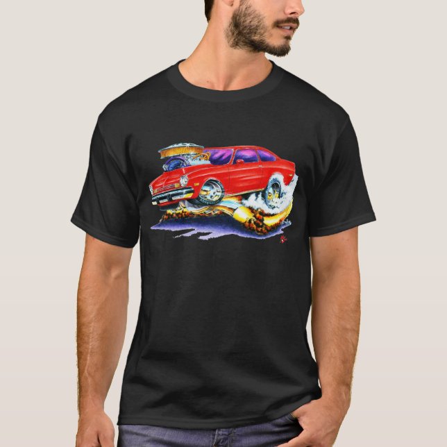 Chevy Vega Rot-Auto T-Shirt (Vorderseite)