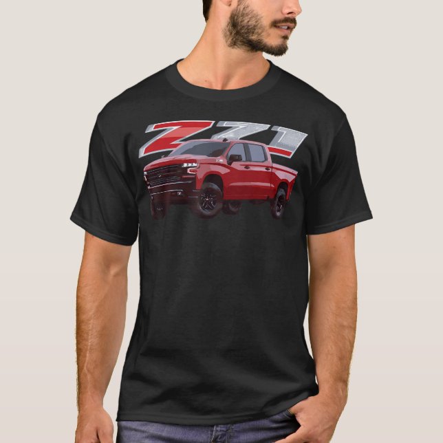 Chevys Silverado Z71 4X4 Lkw T-Shirt (Vorderseite)