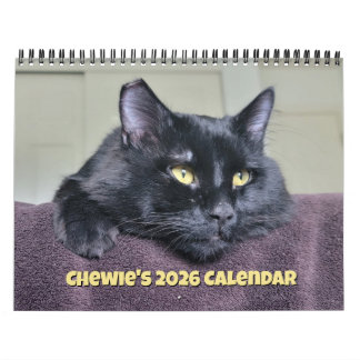 Chewie the Black Cat: 12 Monate Whiskers, Paws, Kalender