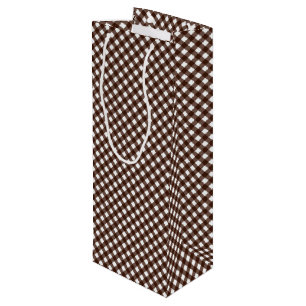 Chex 13-DARK BROWN-WEIN FLASCHE GIFT BAG Geschenktüte Für Weinflaschen