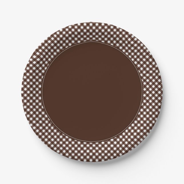 CHEX 13-DUNKELBROWN-PAPIER-TELLER-2 PAPPTELLER (Vorderseite)