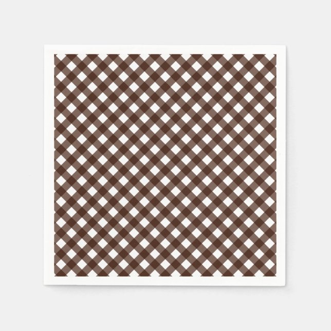 CHEX 13-DUNKELBROWN-PAPIERNAPKINS SERVIETTE (Vorderseite)