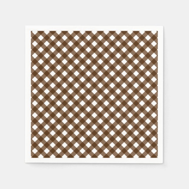 CHEX 14-BROWN-PAPIERNAPKINS SERVIETTE (Vorderseite)