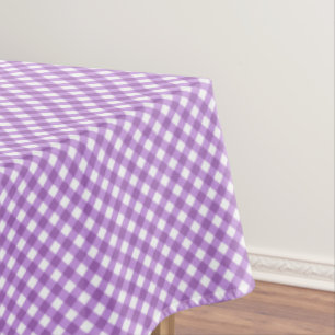 CHEX 15-PASTEL LILA-COTTON TABLECLOTH 60x104in Tischdecke