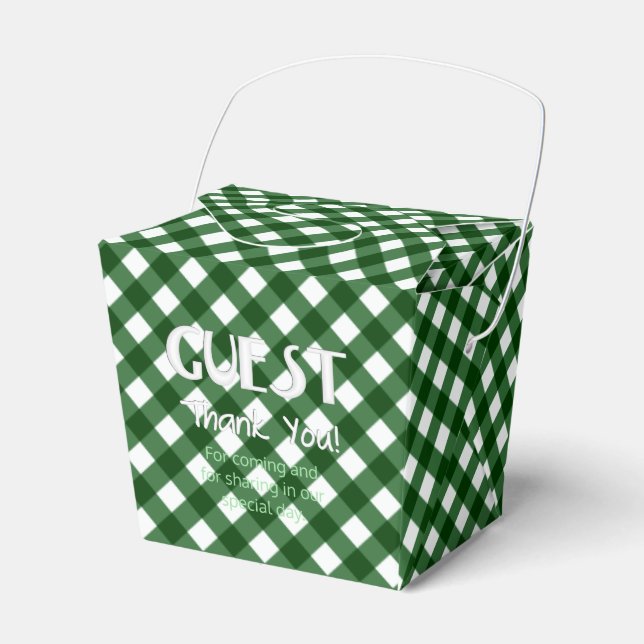 Chex 16-CHRISTMAS GREEN-GASTGESCHENK BOX, abnehmen Geschenkschachtel (Vorderseite)