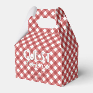 Chex 17-LAND RED-GASTGESCHENK BOX, Gable Style Geschenkschachtel