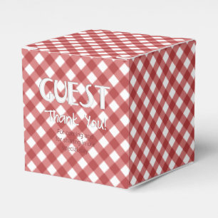 Chex 17-LÄNDER-ROT-GASTGESCHENK-Box, quadratisch Geschenkschachtel