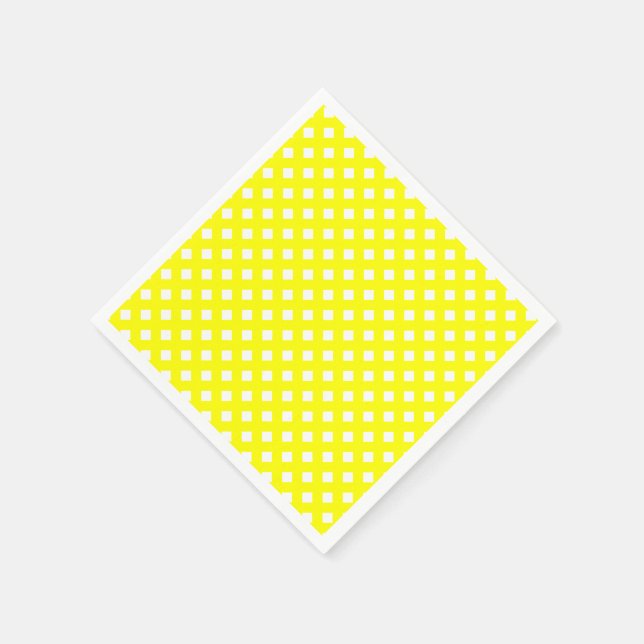 CHEX 8-YELLOW-PAPIERNAPKINS SERVIETTE (Ecke)