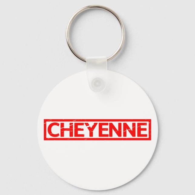 Cheyenne Briefmarke Schlüsselanhänger (Vorderseite)