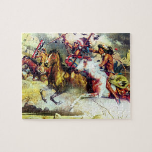 Cheyenne, indianische Ureinwohner Puzzle