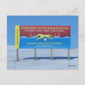 Cheyenne River Reservation Postkarte