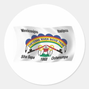 Cheyenne River Sioux Flag Aufkleber