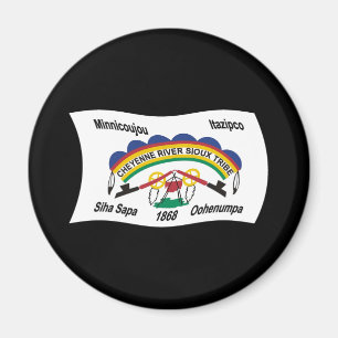 Cheyenne River Sioux Flag Magnet