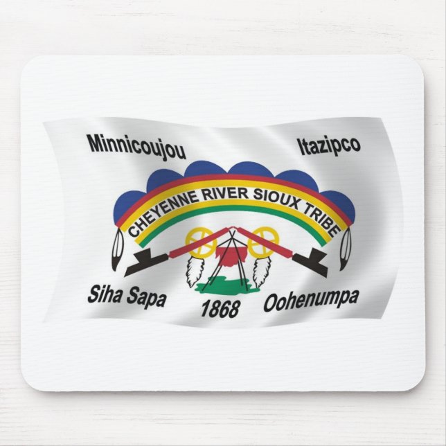 Cheyenne River Sioux Flag Mauspad (Vorne)