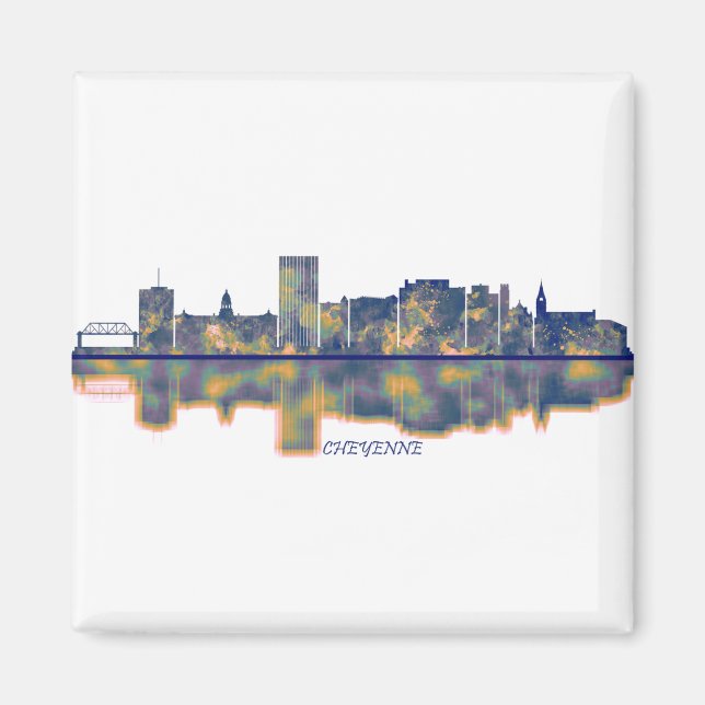 Cheyenne Skyline Magnet (Vorne)