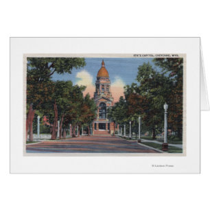 Cheyenne, WY - Ansicht der Staats-Hauptstadt und