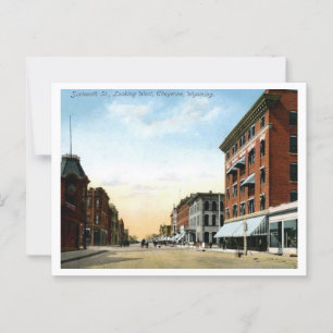 Cheyenne WY Ansicht Vintage 1910er Jahre Postkarte