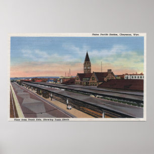 Cheyenne, WY - Gewerkschafts-pazifische Poster