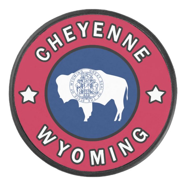 Cheyenne Wyoming Eishockey Puck (Vorderseite)