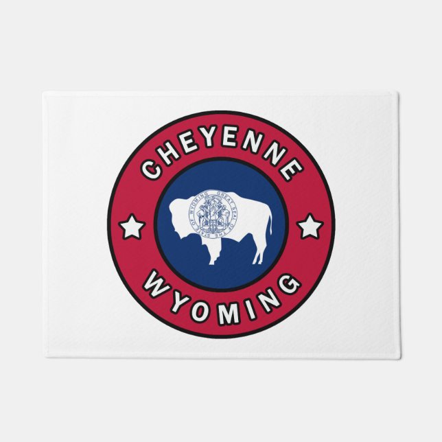 Cheyenne Wyoming Fußmatte (Vorderseite)