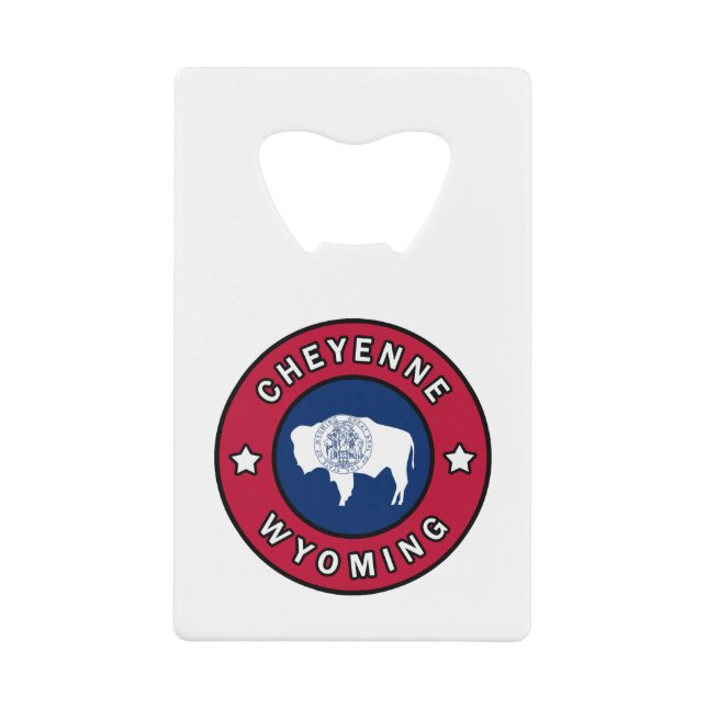 Cheyenne Wyoming Geldbeutel Flaschenöffner (Vorderseite)
