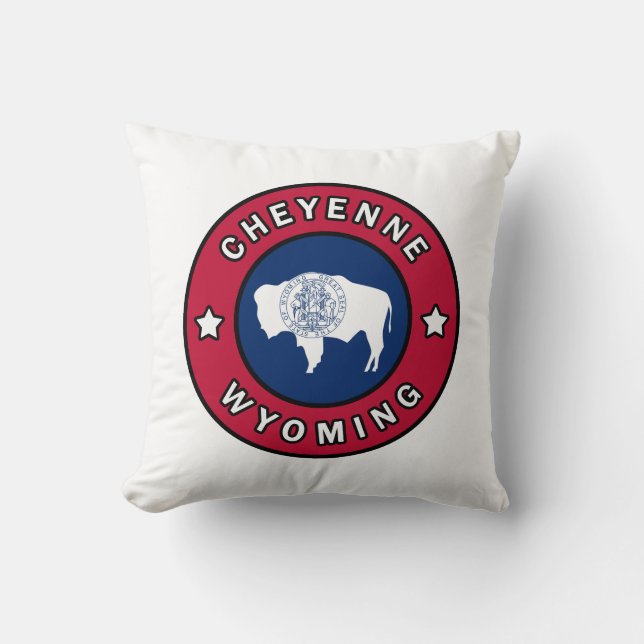 Cheyenne Wyoming Kissen (Vorderseite)