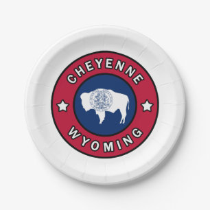 Cheyenne Wyoming Pappteller