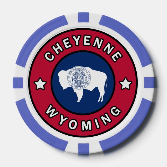 Cheyenne Wyoming Pokerchips (Vorderseite)