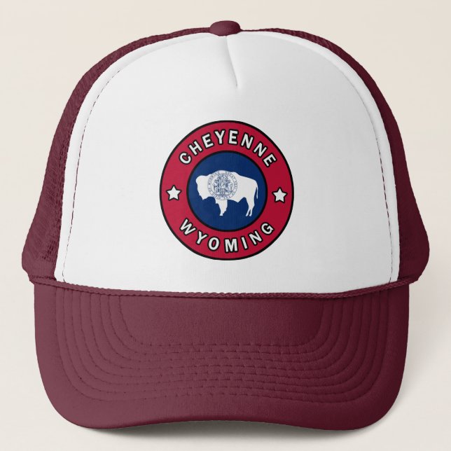 Cheyenne Wyoming Truckerkappe (Vorderseite)