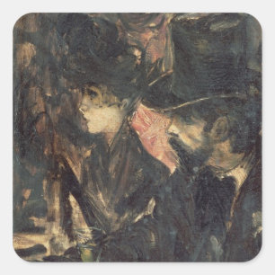 Chez Maxim Quadratischer Aufkleber