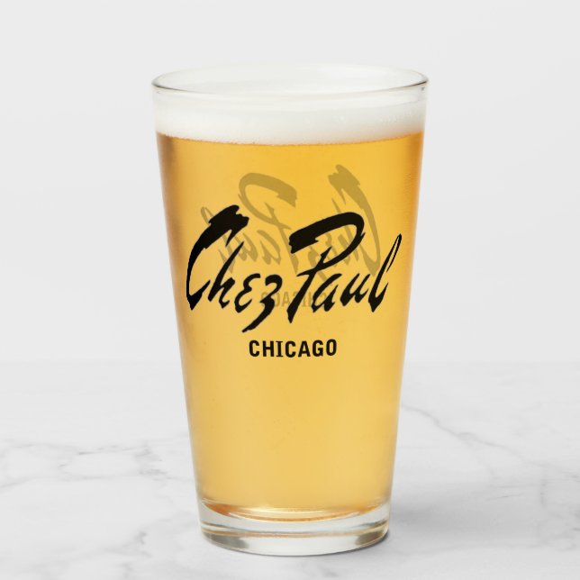 Chez Paul French Restaurant, Chicago Glas (Vorne (Gefüllt))