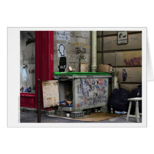 CHEZ RAYMOND Card - Digitaler Realismus Kunst