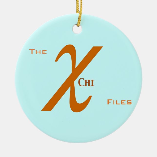 Chi archiviert Verzierung (Aquamarine) Keramikornament (Vorne)