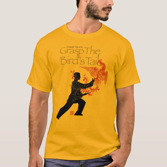 Chi-"Feuer-Phoenix" GoldT-Shirt Yang Tai T-Shirt (Vorderseite)