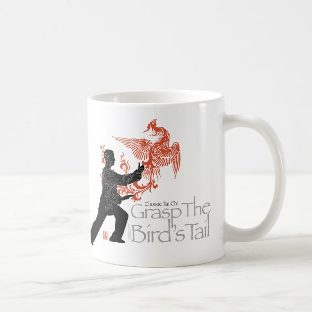 Chi-"Feuer-Phoenix" Keramik-Tasse Yang Tai Tasse (Rechts)