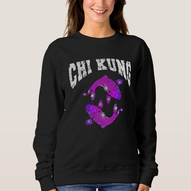 Chi Kung Chinesische Heilübung mit Chikung Yin Sweatshirt (Vorderseite)