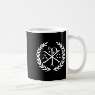Chi-Rho-Alpha-Omega-Symbol des christlichen Glaube Kaffeetasse