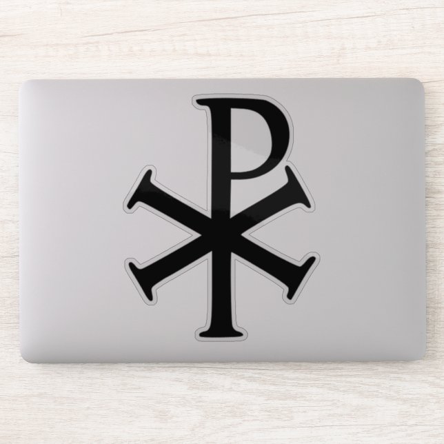 Chi Rho Aufkleber (Computer)