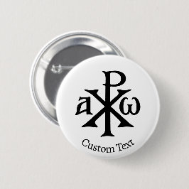 Chi Rho Christogram Button