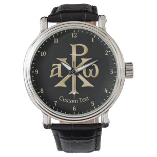 Chi-Rho-Christogramm Armbanduhr